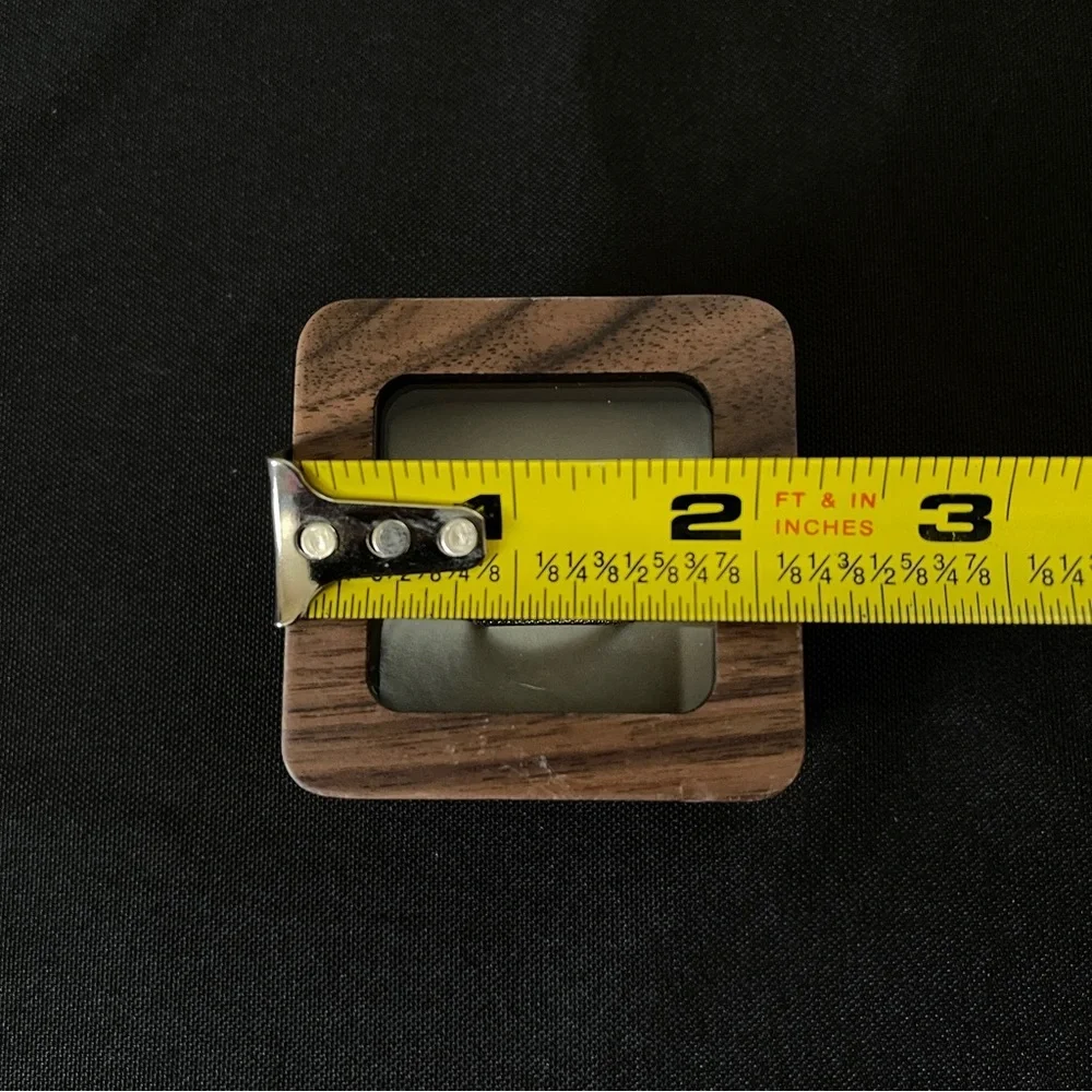 Wood Ring Box With See-Through Top Window